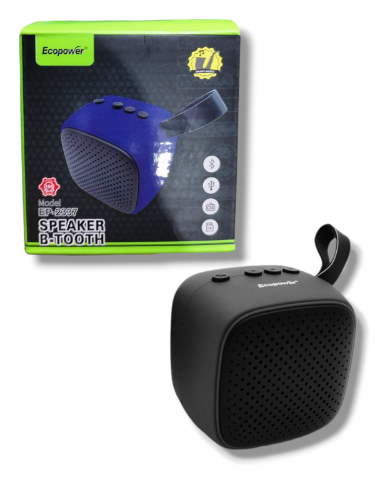 MINI CAJA - SPEAKER B - TOOTH  MODELO EP-2337 MARCA ECOPOWER COLOR NEGRO